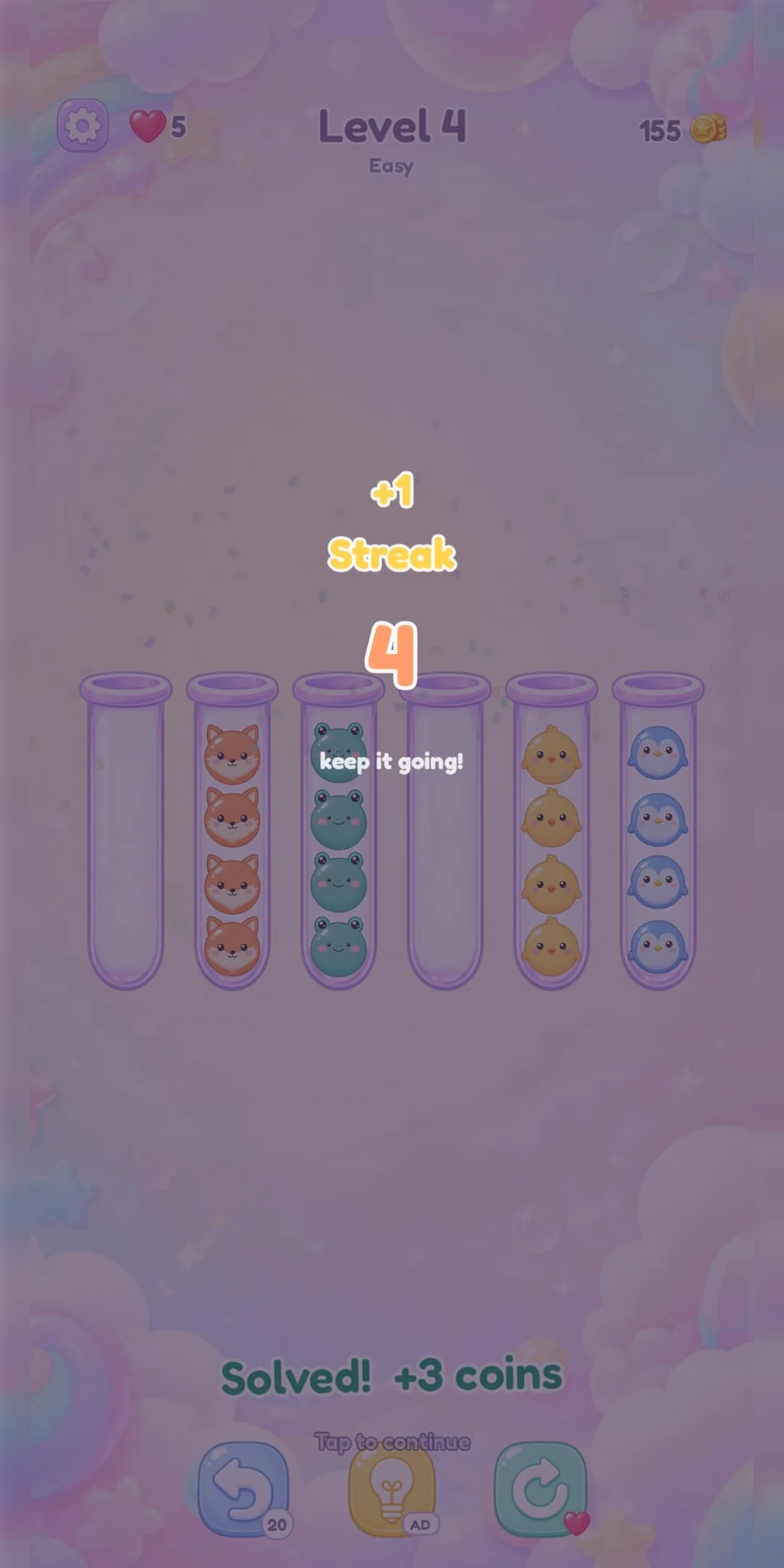 Kawaii Sort: Bubble Friends screenshot