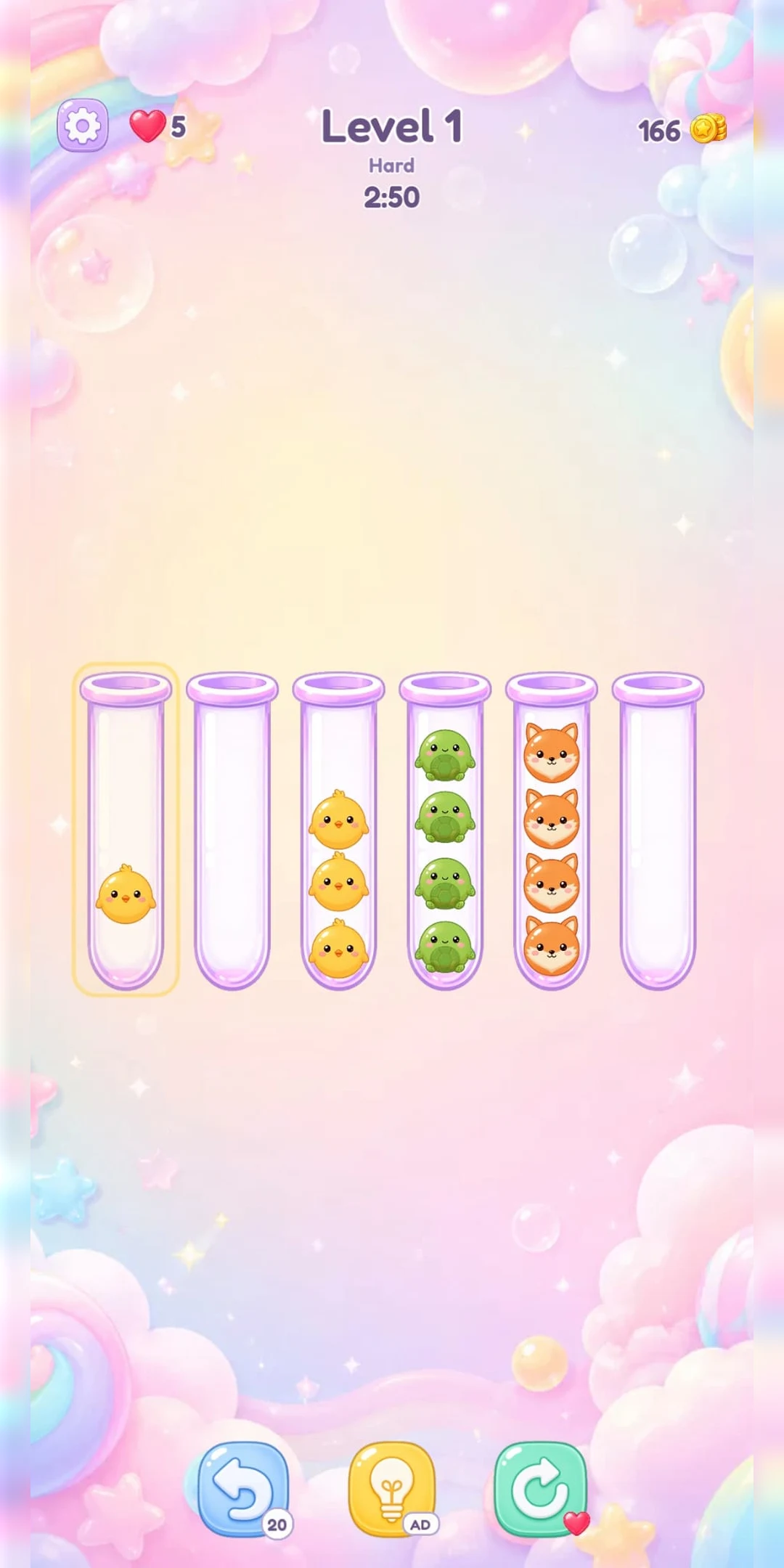 Kawaii Sort: Bubble Friends screenshot